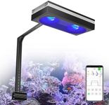 PopBloom RL180 Aquarium LED Reef Light, Smart-APP Control Full Spectrum Marine LED for Saltwater Coral Fish Tanks