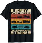 Retro Wagon Train Lover Model Railroad Conductor Funny Train T-Shirt