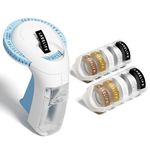 Lablife Embossing Label Maker Machine with Tapes,Omega S Vintage 3D Embosser,Old School Handheld Label Printer, Portable Retro Embossed Labeler with 10 Rolls Embossing Tape for Home Office DIY, Blue