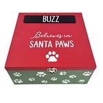 Hoolaroo Personalised Dog Christmas Eve Box Santa Paws Box Pet Xmas Gifts With Name Customised Puppy Gift