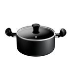 Tefal Titanium Essential Stewpot 24 cm + Lid, High-Performance Non-Stick Coating, Metal Spatula Safe, All Hobs excluding Induction, B9414644