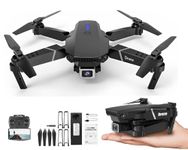 WintWilla Drone-With-Camera-Flash-Lights-For-Adults-4k-1080P-HD-Drones-Toys-GPS-Auto-Return-One-Touch-Take-OFF-and-Landing-pack-of-1