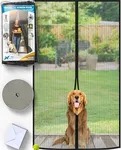 Flux Phenom Magnetic Fly Screen Door - Easy 15-Min Install, Self-Closing, Pet-Friendly Bug Protection - Perfect Fly Screens for Patio Doors, Magnetic Door Screen for 97x208cm