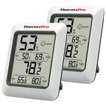 ThermoPro TP50 2 Pieces Digital Hygrometer Indoor Thermometer Room Thermometer and Humidity Gauge with Temperature Humidity Monitor