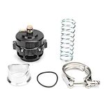 Aramox Turbine Relief Valve, Universal 50MM Silver V Band Turbo Pressure Relief Blow off Dump Valve