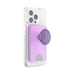 PopSockets: PopWallet+ for MagSafe - Adapter Ring for MagSafe Included - Card holder with an Integrated Swappable PopTop for Smartphones and Cases - Lavender