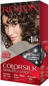 Revlon Tintura per Capelli, Colorsilk Tinte, 200 gr, 30-Castaño Oscuro