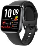 QZTHOU Smart Watch for Women Men,1.83'' HD Touch Smartwatch with Multiple Sports Modes,Steps/Calorie/Heart Rate/Sleep Monitor,IP68 Waterproof Smartwatch for Android & iOS (Black)