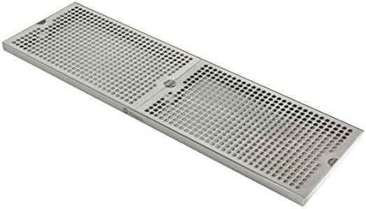 Kegco SESM-249D 24" x 9" Surface Mount Drip Tray with Drain