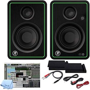 Mackie CR5-X Five-Inch Creative Reference Multimedia Monitors Bundle with and Pro Cable Kit Featuring Pro Tools First DAW Music Editing Software + Isolation Pads