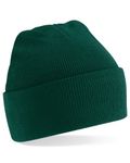 Beechfield Classic Cuffed Beanie - Warm and Stylish Hat Bottle Green