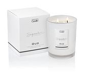 Luxury Scented Candles Gifts for Women | Natural Wax Blend | 65 Hours Burn time | Hotel Collection | The Copenhagen Company - Oud (21oz)