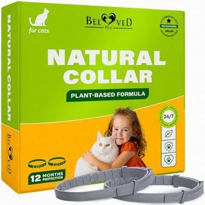 Beloved Pets Plant-Based Cat Collar, 6 Month Wear, 2 Count, Adjustable Collar for Cats with Botanical Oils, Everyday Skin & Coat Comfort