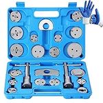 DASBET 22pcs Heavy Duty Disc Brake Caliper Tool Set and Wind Back Kit for Brake Pad Replacement