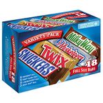 Mars Chocolate Singles Size Candy Bars Variety Pack 33.31-Ounce 18-Count Box