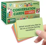 Prompta 600 Conversation Cards for Families – Fun Conversation Starters Card Game for Adults and Families – Road Trip Must Have Travel Game to Get to Know Your Family - Kids Dinner Time