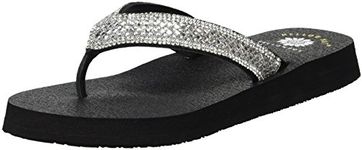 Yellow Box Women's Soriano Sandal, Clear, 7 M US