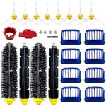 Replacement Parts for iRobot Roomba 675 690 680 660 651 650 614 610 595 585 564 552 Vacuum, Replenishment Kit 8 Filters, 8 Side Brushes, 2 Set Bristle and Beater Brush,2 Tools