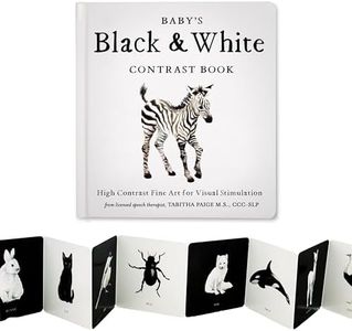 Baby's Black and White Contrast Book: High-Contrast Art for Visual Stimulation at Tummy Time (Our Little Adventures Series)