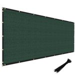 6x50 Green Fence Privacy Screen Taped Windscreen Cover Shade Cloth Mesh Fabric Slats