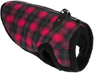 Gooby Fashion Vest Check, Red, Larg