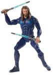 DC Comics, Double Strike Aquaman Action Figure, 30cm, Stealth Suit, Lights and Sounds, 11 Points of Articulation, Collectible Superhero Kids’ Toys for Boys