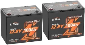 LiTime 12V 100Ah Group 24 Bluetooth Heating LiFePO4 Battery, Built-in 100A BMS with 2 Heating Mode, Low-Temp Protection, Max. 15000 Cycles, Perfect for RV, Solar System, Trolling Motors etc.