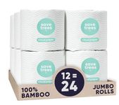 Cloud Paper | Save Trees Co. Bamboo Toilet Paper - 12 Rolls Of Organic Toilet Paper, 3-ply, 300 Sheets Per Roll - PFAS Free, FSC Certified, Plastic Free, Vegan & Chemical Free Toilet Paper