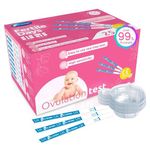 Ovulation Tests, Bulk Ovulation Test Strips for Women, HEAL-CHECK Ovulation Predictor Kit, Accurate Fertility Tests for Home, Individually Wrapped 5mm LH Strips with Cups, FSA HSA Eligible, 25 Count