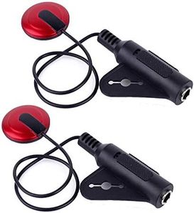 TraderPlus 2Pcs Piezo Contact Microphone Pickup for Guitar Violin Banjo Mandolin Ukulele