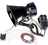 YIDA 12V 80W 7 Tone Sound Car Siren Vehicle Horn With Mic PA Speaker System Emergency Sound Amplifier Car Siren Speaker