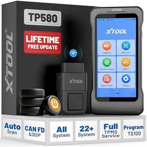 XTOOL TP580 TPMS Programming Tool with All System OBD2 Scanner Diagnostic Tool, 22+ Resets, TPMS Relearn/Reset/Activate Tool, Program XTOOL TS100 Only, Upgrade of TP150/D6S, Free Updates, CANFD/DOIP