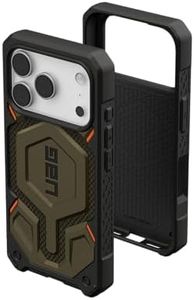 UAG Monarch Pro Rugged Case iPhone 17 Pro - Kevlar Element Green, Phone case Cover MagSafe Compatible, Apple iPhone Protector, Phone case Urban Armor Gear