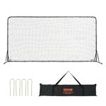 VEVOR Soccer Rebounder Net, 12x6FT Iron Soccer Training Equipment, Sports Football Training Gift with Portable Bag, Volleyball Rebounder Wall Perfect for Backyard Practicing, Solo Training, Passing