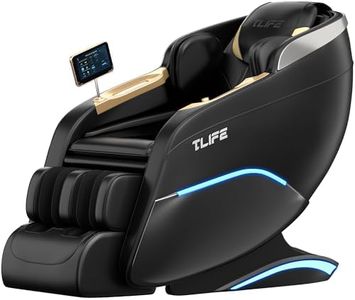 TLIFE Massage Chair Full Body, 160°Zero Gravity Recliner with Body Scan, 50" SL-Track Shiatsu Massage Chair, Fixed Point Massage, Foot Rollers, 12 Auto Modes, Deep Yoga Stretch, Heating, Black