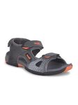 Liberty Monaco Men Sporty Casual Sandal with PU Upper | EVA Sole Sandal for Men | Stylish Mid Heel Sling Back Sandal for Men (9 UK - Grey)