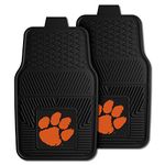 FANMATS 8778 NCAA Clemson University Tigers Vinyl Heavy Duty Car Mat Black, 18"x27"