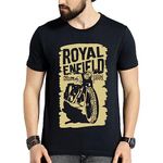 Wildsta Royal Motorcycle Printed T-Shirt for Men Rider Tshirt | Bullet T Shirt | 100% Cotton T-Shirt