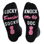 Zmart Labor and Delivery Socks Pregnancy Socks Maternity Socks for Hospital, Pregnancy Maternity Gifts, Lucky Transfer, Medium