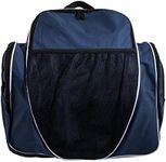 Champion Sports 600 Denier® Deluxe Top Loading All Purpose Backpack with Inner & Outer Pockets - Adjustable Straps & Carry Handle - 19"Lx18"Wx10"H - Navy