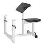 ANT MARCH Preacher Curl Weight Bench Seated Arm Isolated Barbell Dumbbell Biceps Station Home Gym Max load 450lLBS