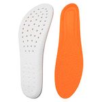 WLLHYF 1 Pair Memory Foam Shoe Insoles, Shock Absorption Inserts Arch Support Cushioning Sports Insoles Soft Comfortable Replacement Cropable Insoles for Men Women M: UK 8-11