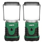 Lepro Camping Lantern Battery Powered, Portable Small Camping Tent Lights AA Battery Operated, Dimmable Warm White to Daylight Modes, Battery Lanterns for Indoors, Power Cuts, Emergency, Pack of 2