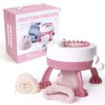 Hand Knitting Machine, Knitting Round Loom, 22 Needles DIY Knitting Machine, Adult and Children Knitting Machine Kit, Knitting Loom Machines Weaving Loom Kit for Sock, Hat, Scarves