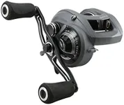 Okuma Komodo SS 300 Size Aluminum Frame Stainless Steel Gears Low Profile Baitcaster- KDS-371, Black