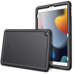 FINTIE Case Compatible with iPad 9th Generation (2021)/iPad 8th Generation (2020)/iPad 7th Gen (2019) 10.2 Inch - [All Corner Protection ] Shockproof Silicone Cover, Black