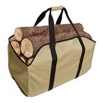 YELAIYEHAO Premium Firewood Log Carrier & Tote Bag - Extra Large Durable - Best for Fireplaces - Wood Stoves - Firewood - Logs - Camping - Beaches - Landscaping (darkkhaki)