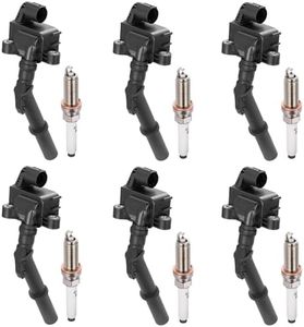 BDFHYK 6 Ignition Coil Pack UF741 and 6 Iridium Spark Plug 95875 Compatible with Mercedes-Benz 2013-2014 C300, 2012-2014 C350, 2013 E300, 2012-2016 E350, 2014 E400 Coil for 2769060501 2769063700