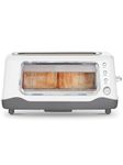 Dash Bread toaster 2 Slice with Extra Wide Slot | 1100W Pop up toaster 2 slices Automatic | 7 Browning Levels with Defrost & Reheat | Removable Crumb Tray | White