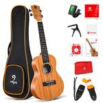 Vangoa Tenor Ukulele Mahogany 26 inches Ukulele Starter Kit for Adults and Children with A Bag, Manual, Strap, Metal Capo, Tuner